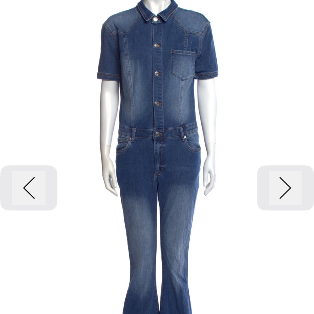 New SER.O.Y blue Denim Jumpsuit